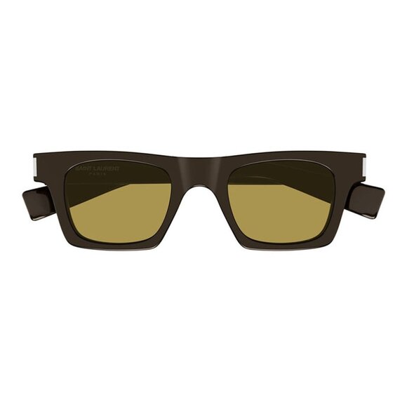 NWT SAINT LAURENT BROWN UNISEX SUNGLASSES - Picture 2 of 3